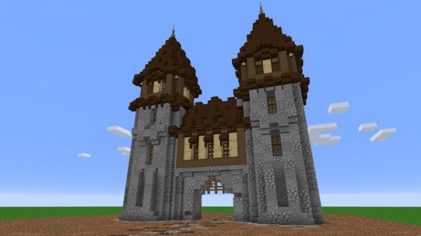 minecraft castle gate redstone