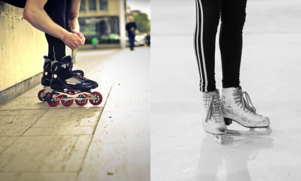 Advanced Techniques Ice vs. Roller Skating