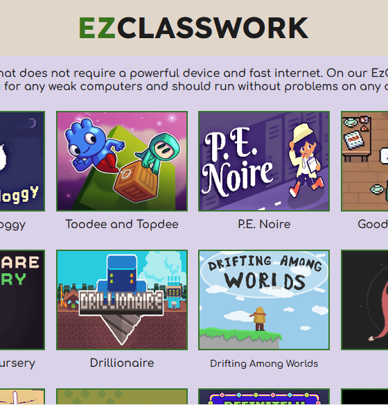 EzClasswork Mini-Games